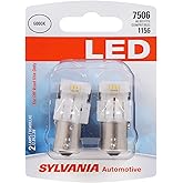 SYLVANIA - 7506 LED White Mini Bulb - Bright LED Bulb, Ideal for Daytime Running Lights (DRL) and Back-Up/Reverse Lights (Con