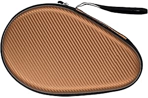 Rintifia Ping Pong Paddles Case Hard Shell Ping Pong Portable Storage Bag Can Hold Protect 2 Racket Table Tennis Racket Cover for Ping Pong Balls Lovers Drop-resistant and Durable Gifts