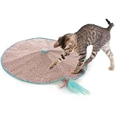 SmartyKat Hidden Hijinks Toy for Indoor Cats &amp; Kittens, Electronic Interactive Motion Toy, Featuring Teaser Wand, Plus Replaceable Batteries Included