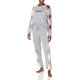 Tommy Hilfiger Hacci Long Sleeve Top and Jogger Bottom Pant Pajama Set Women's