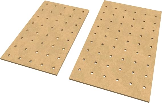 Produktbild von MFT-Lochrasterplatte 100x60 Cm – CNC-gefräst, 20 Mm Löcher, 19 Mm Stärke, 40 Kg Belastung