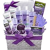 Gift Baskets for Women. Relaxing Lavender Bath Gifts for Her Spa Basket is Filled with All Natural Spa Goodies! Sulfate & Paraben Free. Spa Gifts for Women.