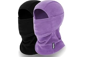 rooyvany Kids Fleece Balaclava Ski Mask for Boys Girls, Thermal Lightweight Windproof Face Mask for Winter Activities