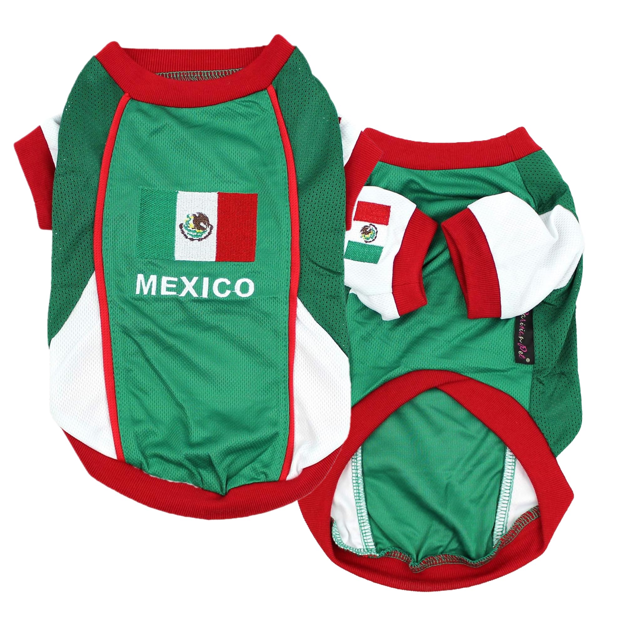 Parisian Pet Dog Jersey – Embroidered Mexico Mesh