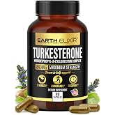 Turkesterone 840 mg &ndash; Natural Testosterone Support - 100% Pure Turkesterone Supplement for Men &amp; Women - Ajuga Turkestanica Extract - Made in USA &amp; 3rd Party Tested for Strength, Energy &amp; Vitality
