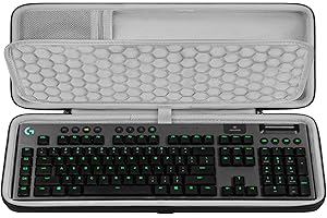 Geekria Full Size Keyboard Hard Shell Case, Compatible with Logitech G915 / G915 X, Travel Carrying Bag for 108-Key Computer 