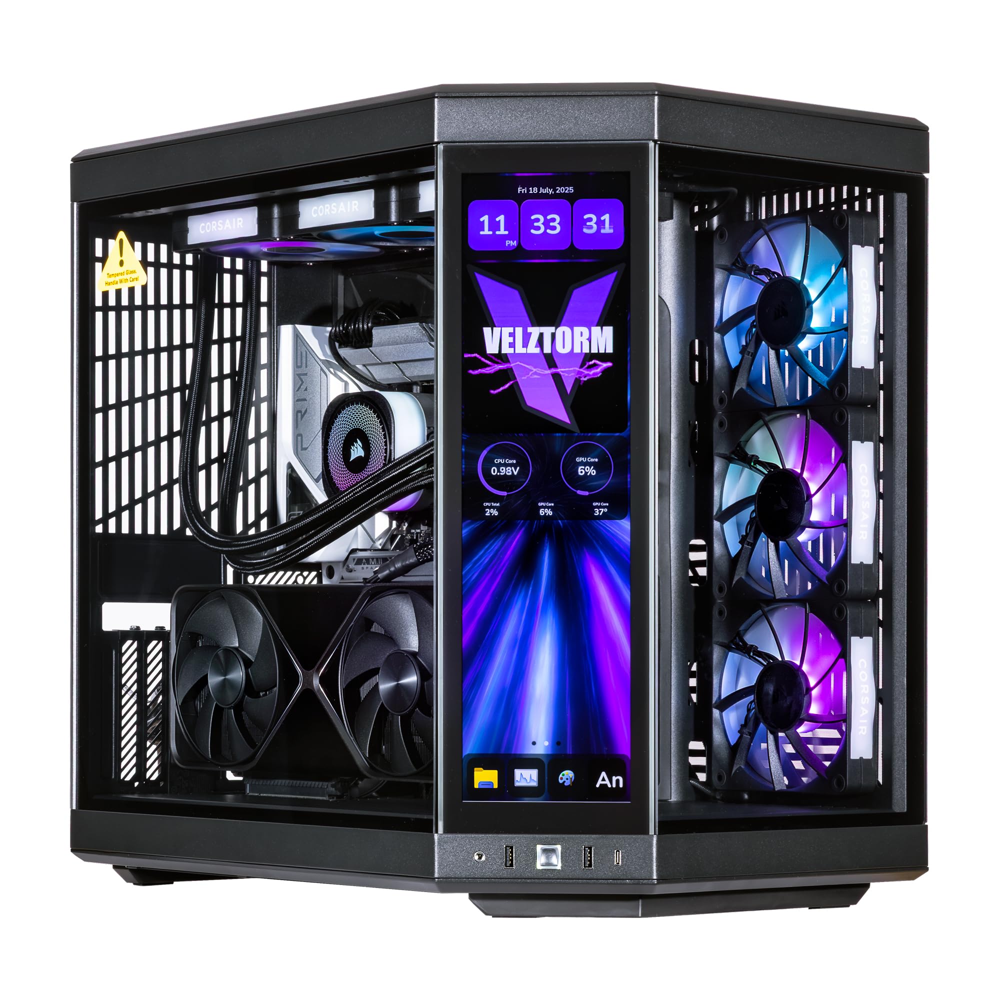 Velztorm LCD Black Praetix Custom Built Y70 Touch