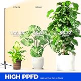 Barrina Grow Lights T10 42W 4FT 169 LEDs Full Spectrum with Tripod Stand view 4