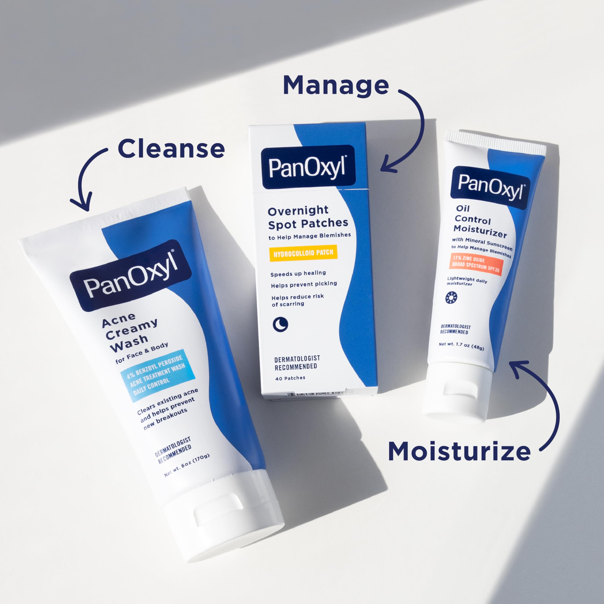 PanOxyl Antimicrobial Hydrating Acne Creamy Wash, 4% Benzoyl Peroxide, 6 Ounce