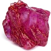 GEMHUB Untreated Raw Rough Ruby 11.00 Ct. Certified Healing Crystal Natural Red Ruby Gemstone