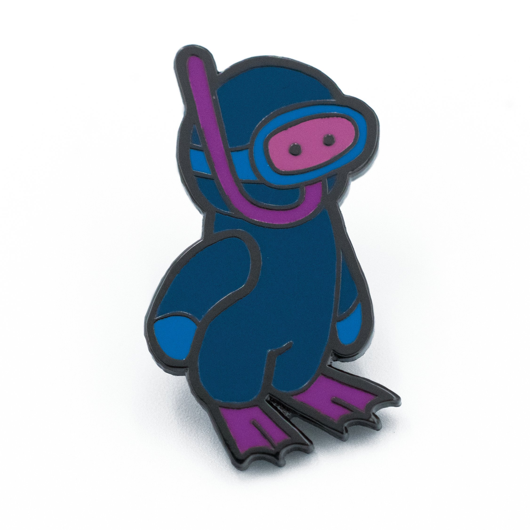 Scuba Man Dan Hard Enamel Lapel Pin