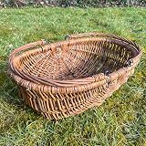 Selections Natural Willow Garden Trug Storage Harvesting Basket with Folding view 3