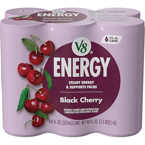 V8 ENERGY BLACK CHERRY ENERGY DRINK, 8 FL...
