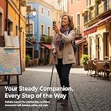 Life Folding Walking Stick for Women & Men – Lightweight Aluminium Cane 84-94cm view 6