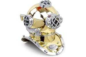6" Scuba Diving Nautical Helmet | Maritime Ship's Decorative Helmet | Nagina International (6 Inches, Aluminum Nickel)