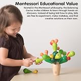 PlanToys Balancing Cactus Game - Wooden Stacking Toy for Kids view 8