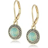 Handmade Bohemian Crystal Leverback Earrings for Women – 925 Silver Plated Lightweight Teardrop Dangle Earrings – Elegant Jewelry Gift for Her