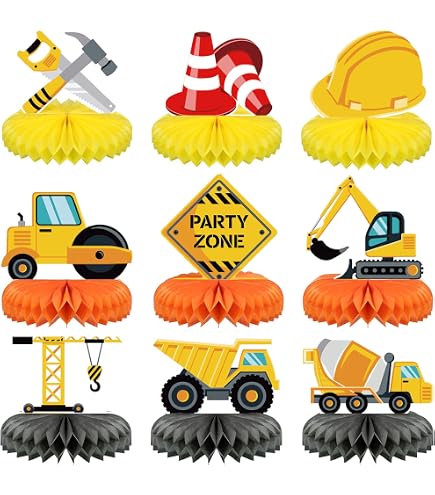 Construction Birthday Banner & Decoration Set - DIY Party Banner For Boys, Baby Showers, & Construction Theme Parties - View #2