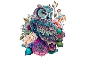 Ksxistiyt Owl Diamond Art Painting Kits for Adults, Full Drill Diamond Dots Paintings for Beginners, Round 5D Paint with Diamonds Pictures Gem Art Painting Kits DIY Crafts Kits 12x16inch