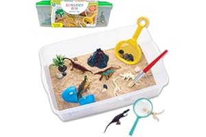 Creativity for Kids Sensory Bin: Dinosaur Dig - Toddler Sensory Toys, Sensory Bin Filler and Toddler Activities for Boys and Girls, Dinosaur Toys for Kids Ages 3-5+