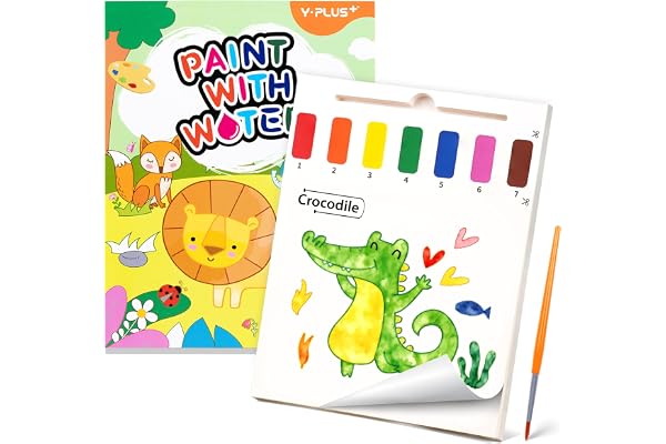 YPLUS Paint with Water Books for Toddler Activities, Watercolor Painting Paper for Kids Ages 3-8, Travel Toys Art Craft Gift