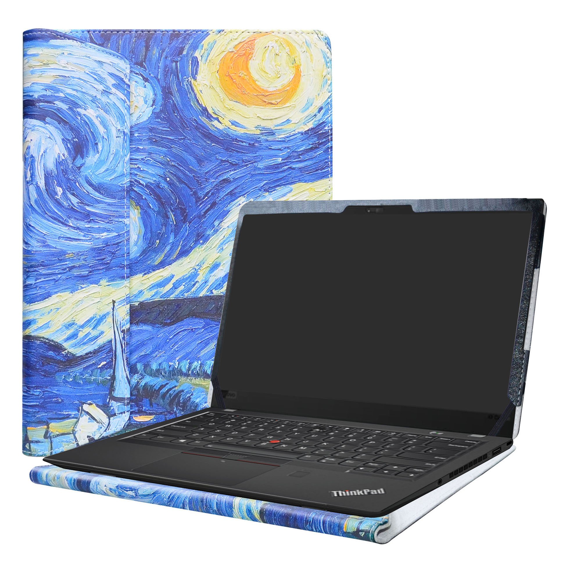Alapmk Protective Case for 14" Thinkpad X1 Carbon 8th Gen/7th Gen/6th Gen/5th Gen & ThinkPad X1 Yoga 4th gen/5th Gen & E410 Laptop(Not fit Thinkpad X1 Carbon 2nd Gen/3rd Gen/4th Gen),Starry Night