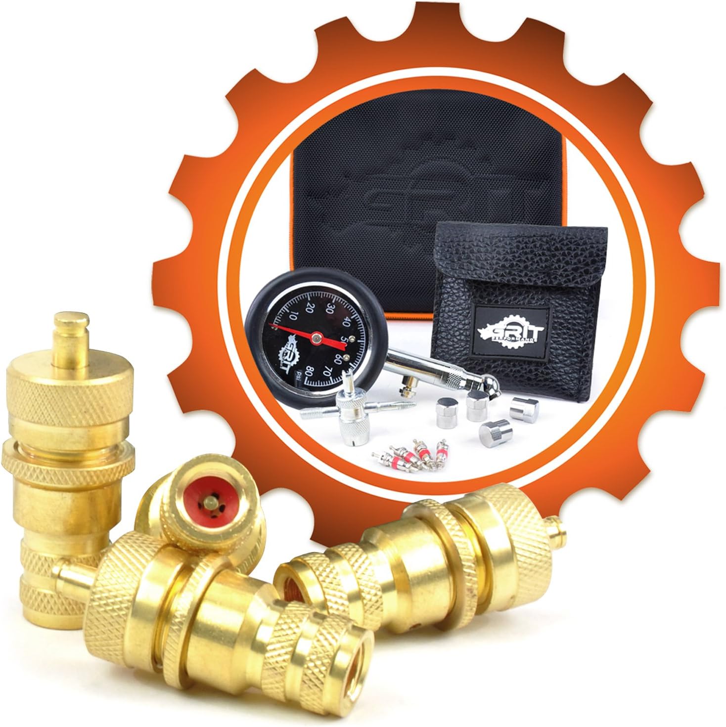 Grit Performance Automatic Tire Deflators with 80 PSI Tire Pressure