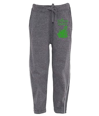 grey cotton full length track pant