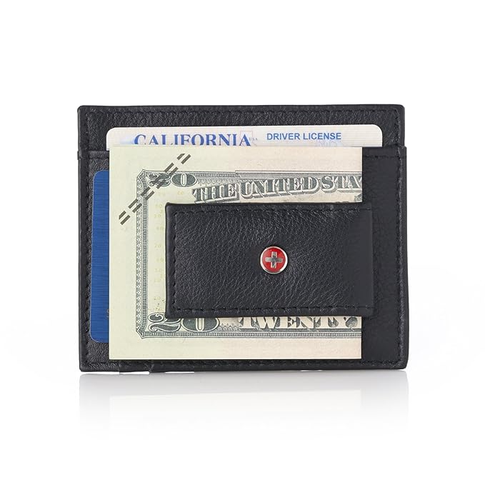 Alpine Swiss Rfid Magnet Money Clip Wallet - 