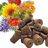 YDKYD Grow Sponges for Click and Grow Pods, 10-Count Seedless Refill | Fits Click &amp; Grow Smart Garden; Airflow to Stop Root Rot; Biodegradable Peat; Soak Before Use