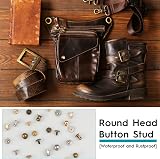 CiShow 120pcs Round Head Button Studs 4/6mm Sam Browne Chicago Screws Leather view 5