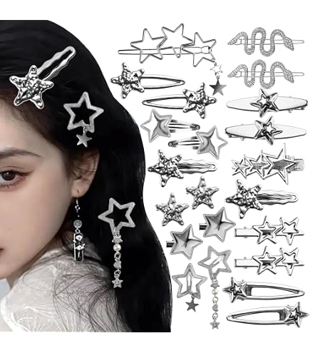 Amazon.com : Cross Hair Clips Halloween Goth Hair  display picture 3