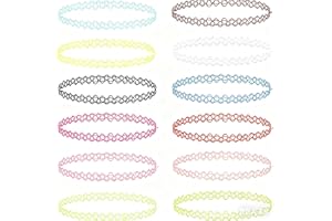 Stretchy Tattoo Choker Necklace for Women, Gothic Y2K Choker, 90s Vintage Retro Choker Necklace