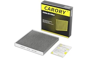 CARORY Cabin Air Filter w/Activated Carbon for Honda Accord 2003–2022, Civic 2006–2015, CR-V 2007–2016, Odyssey 2006–2017, Pilot 2009–2022, Ridgeline 2017–2024, Acura MDX 2007–2020 and More