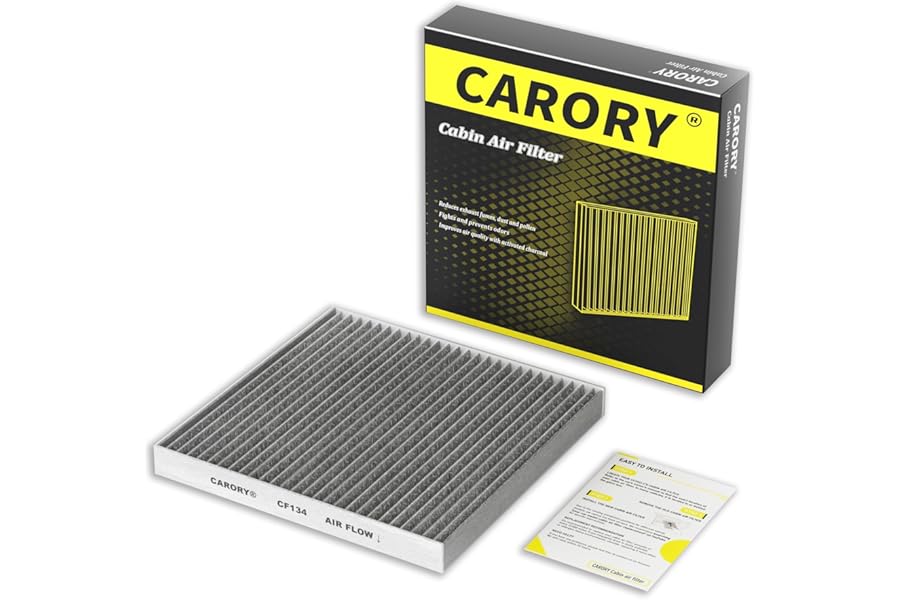 CARORY Cabin Air Filter w/Activated Carbon for Honda Accord 2003–2022, Civic 2006–2015, CR-V 2007–2016, Odyssey 2005–2017, Pi