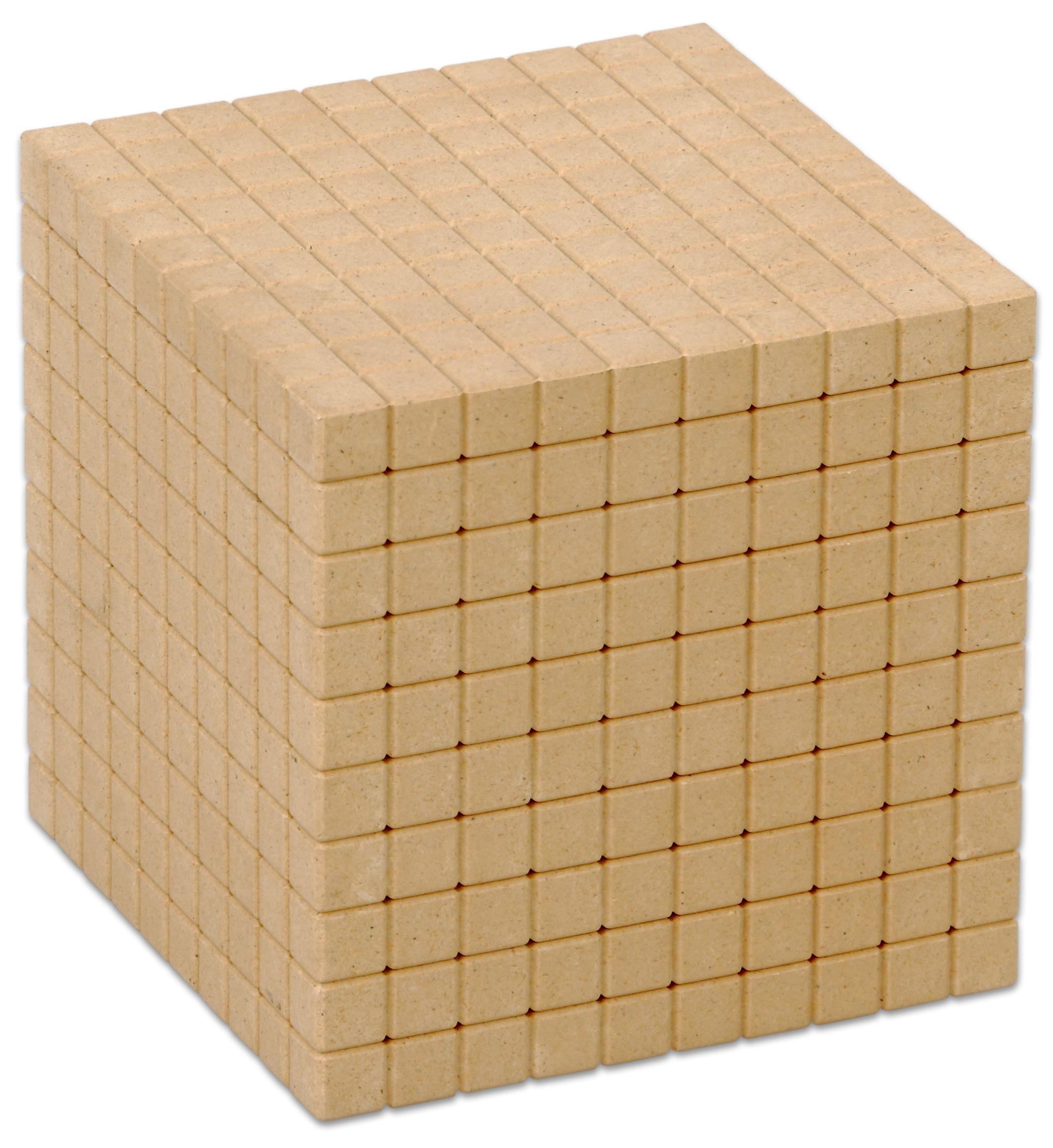 WISSNER active learning Cube, made Out of RE-Wood, In a Poly Bag