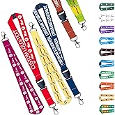 Fadace Personalized Lanyards Custom Lanyard with Photo Logo Name Text Customized Neck Strap Bulk for Badges Office Company Keys