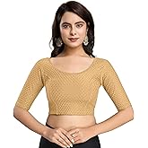 TRENDMALLS Women's Pure Cotton Stretchable Readymade Blouse Choli Saree Blouse Ready to Wear