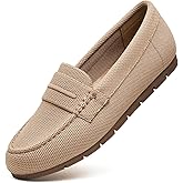 Cvistpieo Loafers for Women Comfortable Dressy Casual Work Flats Lightweight & Breathable Slip On Walking Shoes Knit