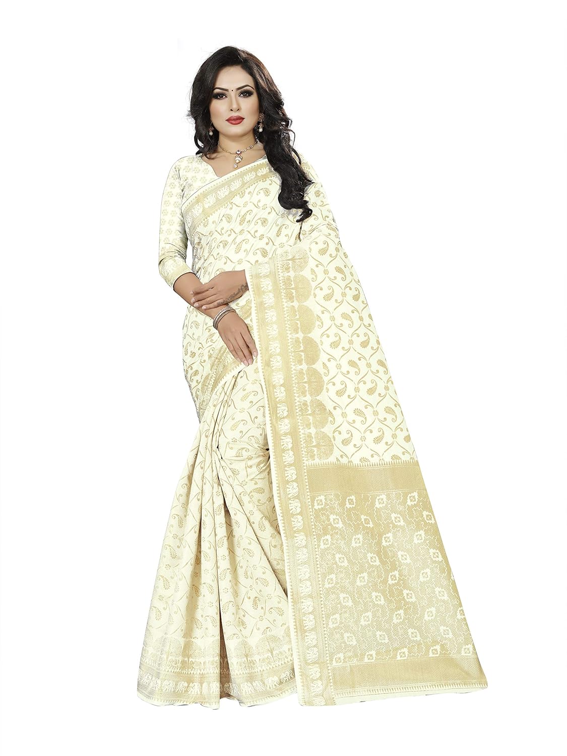 amazon white colour sarees