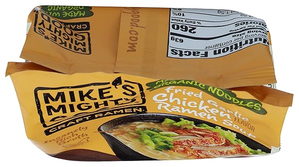 MIKES MIGHTY GOOD ORGANIC FRIED GARLIC CHICKEN RAMEN, 2.2 OZ