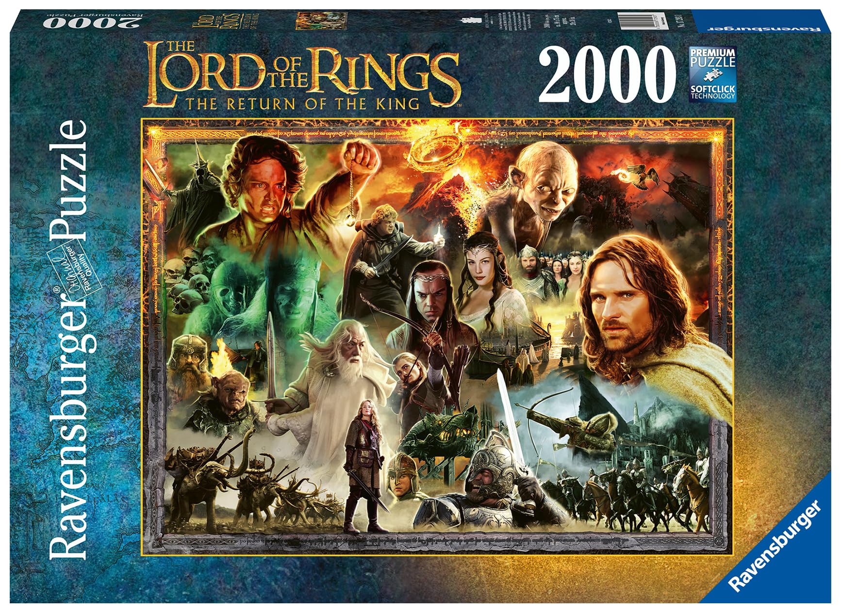 Ravensburger Lord of the Rings Gifts - Return of the King - 2000 Piece Jigsaw Puzzle for Adults and Kids Age 12 Years +