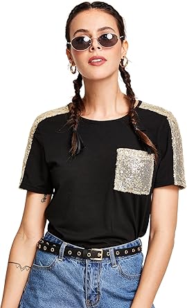 playera de lentejuelas hombre