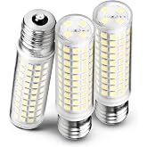 E17 LED Light Bulb 10 Watt Equivalent 100W 6000K Daylight White 1000lm 120V | T7 E17 Intermediate Base for Desk Lamp Ceiling Fan Lights Headboard Reading Lights, Non-Dimmable, 360&deg; Beam Angle, 3 Pack