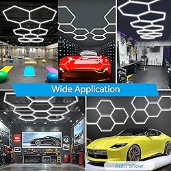 LZHOME Hexagon LED Garage Light: Super Bright