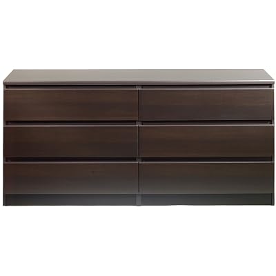 Tvilum Scottsdale 6 Drawer Double Dresser Finish: Coffee