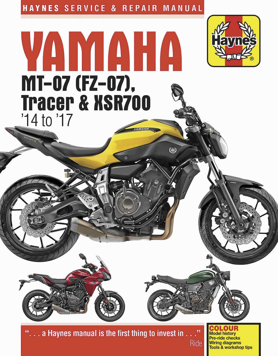 Amazon Com Haynes Manuals Manual Yamaha Fz07 Mt07 Xsr 6385
