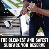 Grillaholics Bristle Free BBQ Brush – Safe Grill Cleaning No Metal Bristles view 5