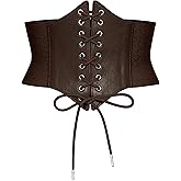Wedtrend Women's Corset Belt Lace-Up Tied Elastic Waist Belt Renaissance Corset Vintage Belts for Dresses