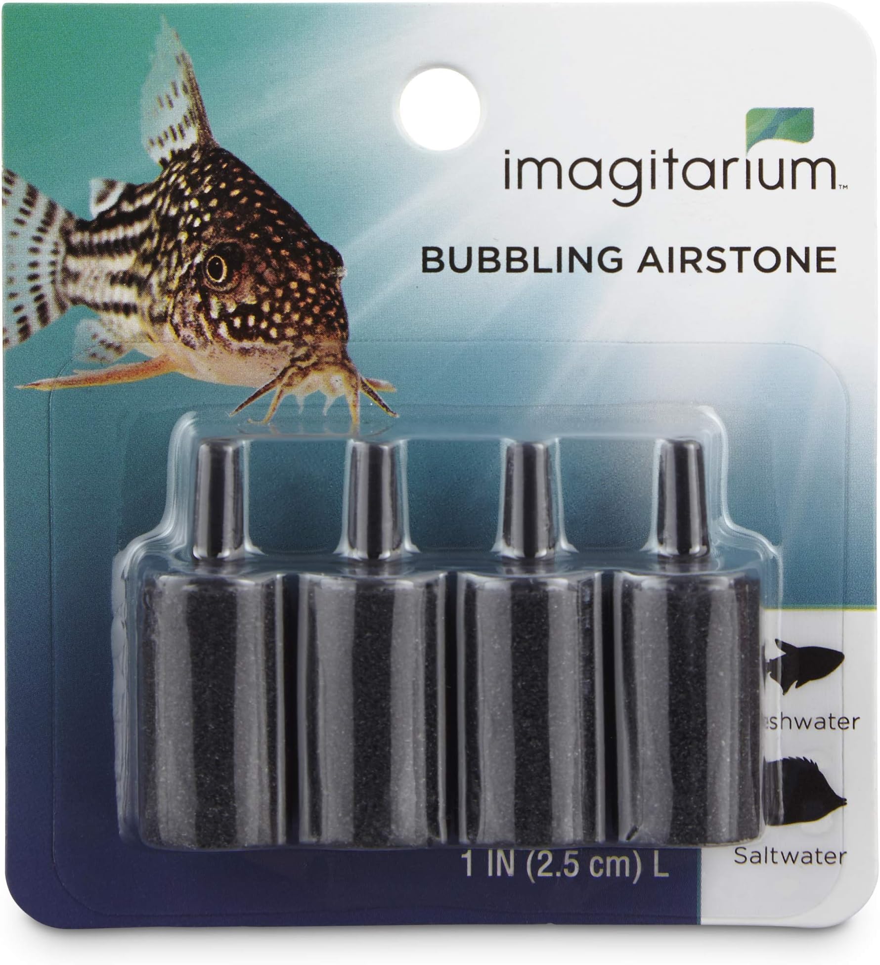 imagitarium Bubbling Column Airstone 4-Pack, 1"
